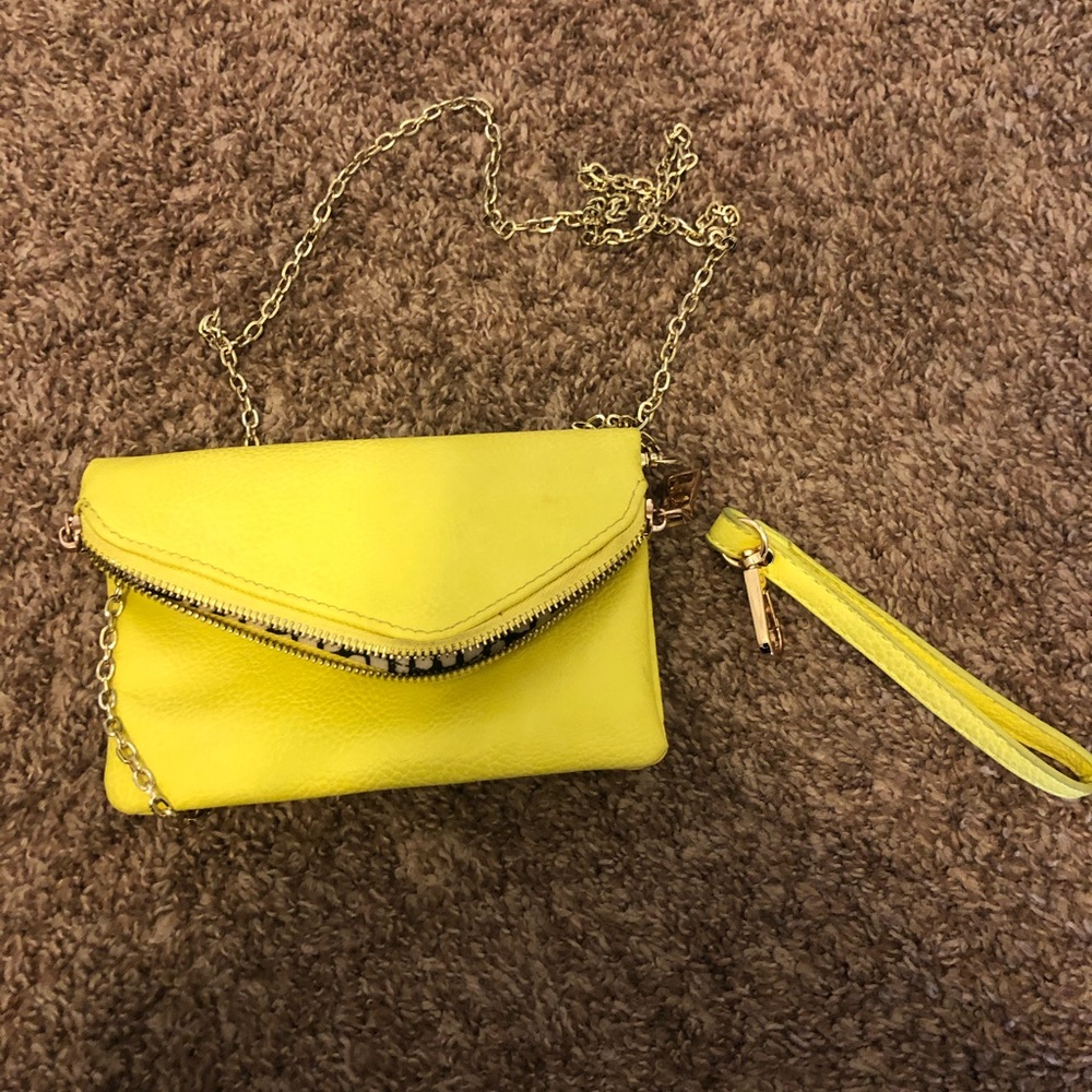 Yellow handbag/clutch